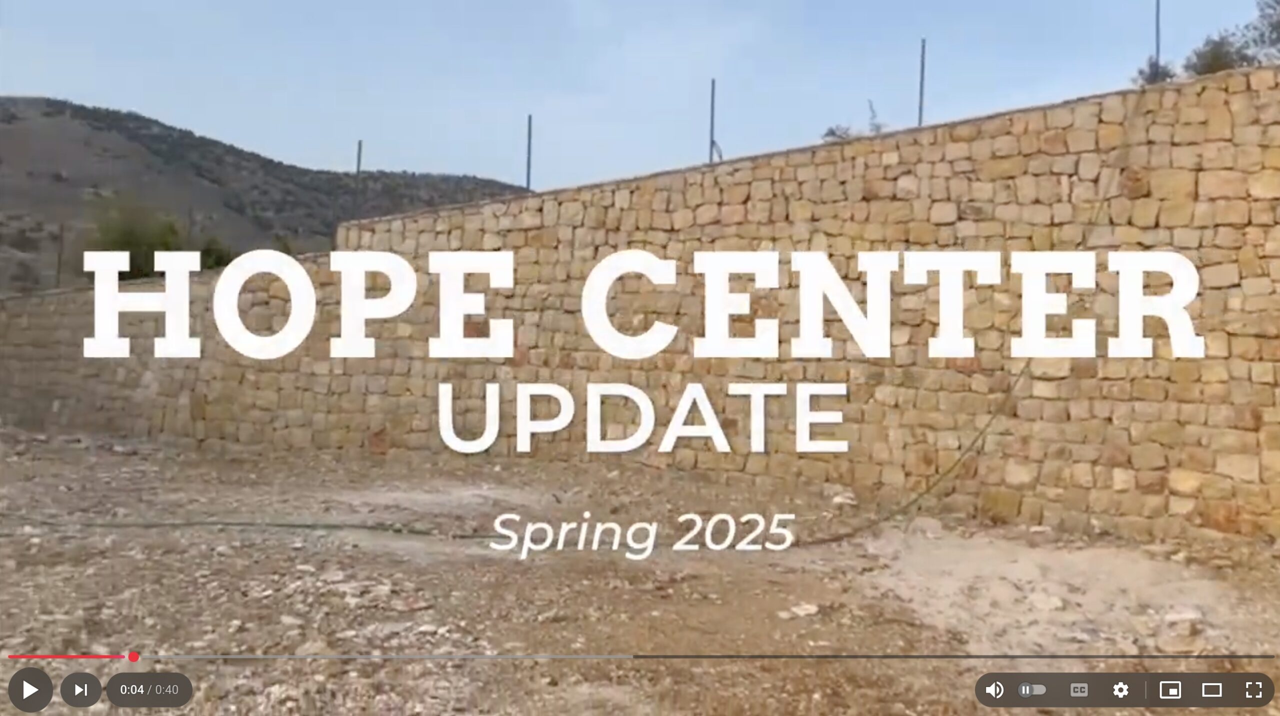 Hope Center Update Spring 2025
